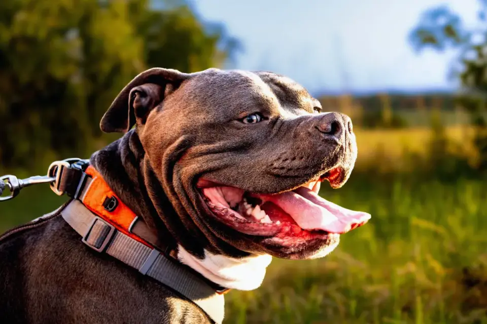 Dog collar close up