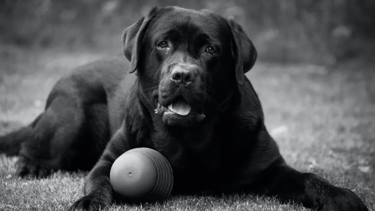 Labrador retriever outdoors